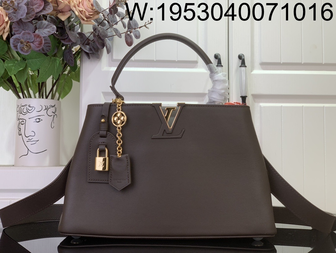 [88factory] 루이비통 카퓌신 MM 수플 초콜릿 M12927 24*12*33cm