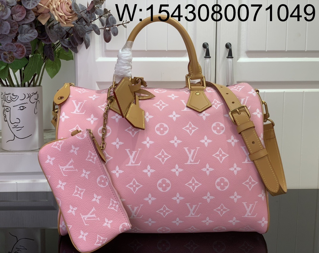 [88factory] 루이비통 P9 스피디 반둘리에 40 M13918 40*26*23cm 핑크
