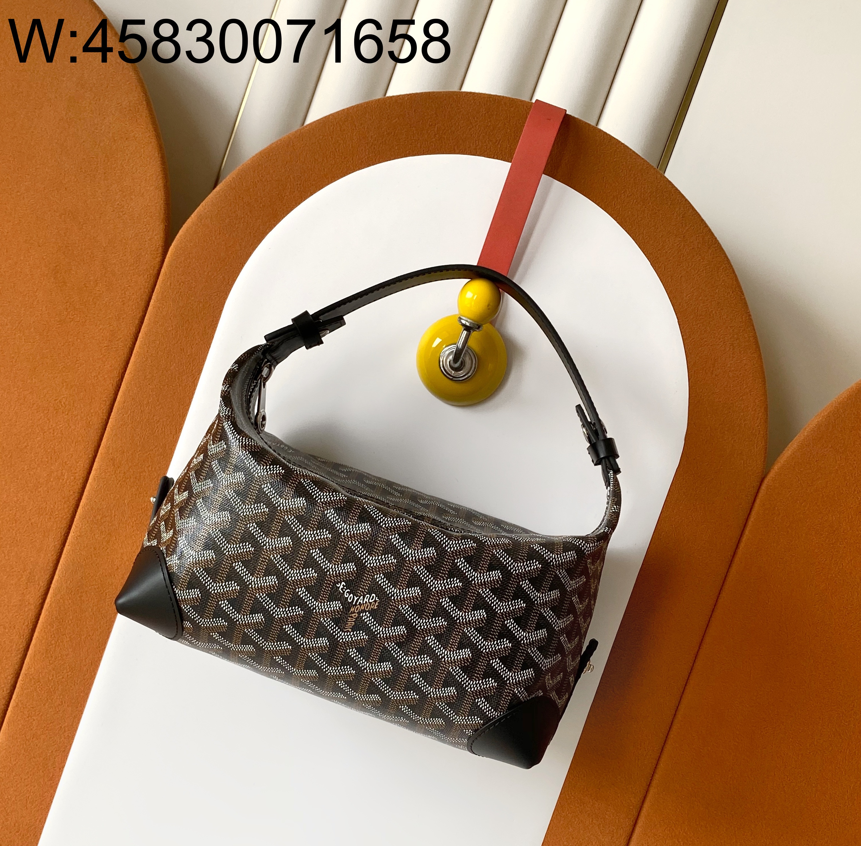 [리미티드] 고야드 toilet ecrue 화장실 백 블랙 23*13*12cm