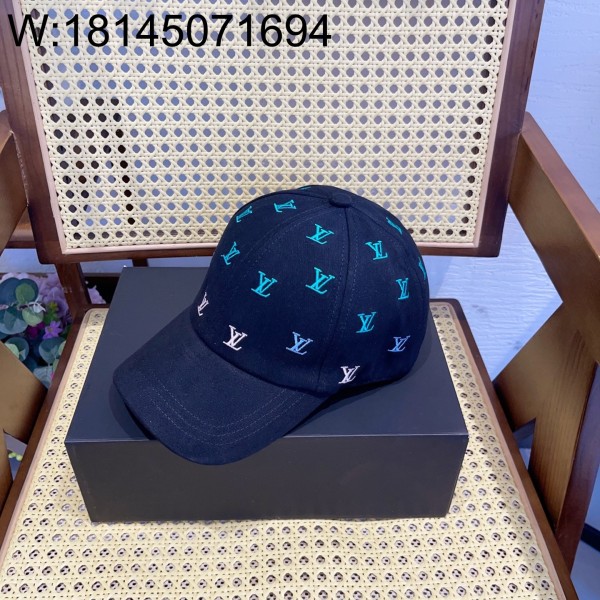 AGG 루이비통 LV 블라손 셰이딩 데님 모자 M7974L 블랙