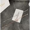 AGG 디올 큐빅 모노그래 이중 팔찌 2컬러
