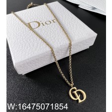 AGG 디올 CD 펜던트 목걸이 골드