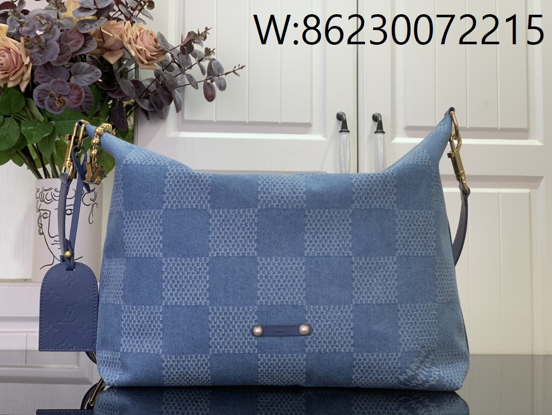 [88factory] 루이비통 배가본드 호보 N00202 35*12*38cm 데님 블루