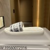 [QR 5009] 디올 디올리비에라 D 웨이 슬리퍼 샌들 화이트 오블리크