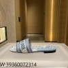 [QR 5009] 디올 디올리비에라 D 웨이 샌들 뮬 플랫 슈즈 스카이 블루