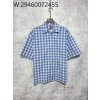 [사슬공장] 로에베 SS25 체크 반팔 셔츠 블루