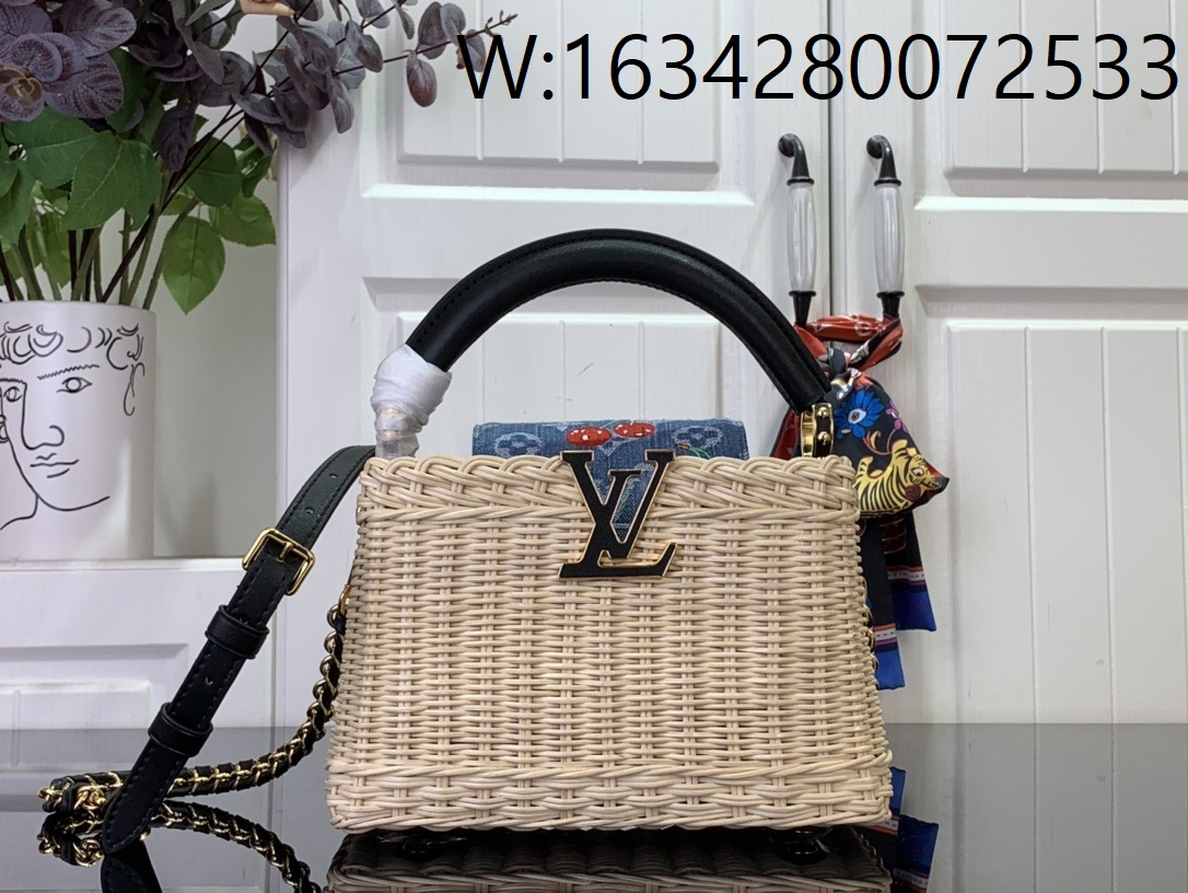 [88factory] 루이비통 LV x TM 카퓌신 미니 M14295 13.6*8*21cm 블랙