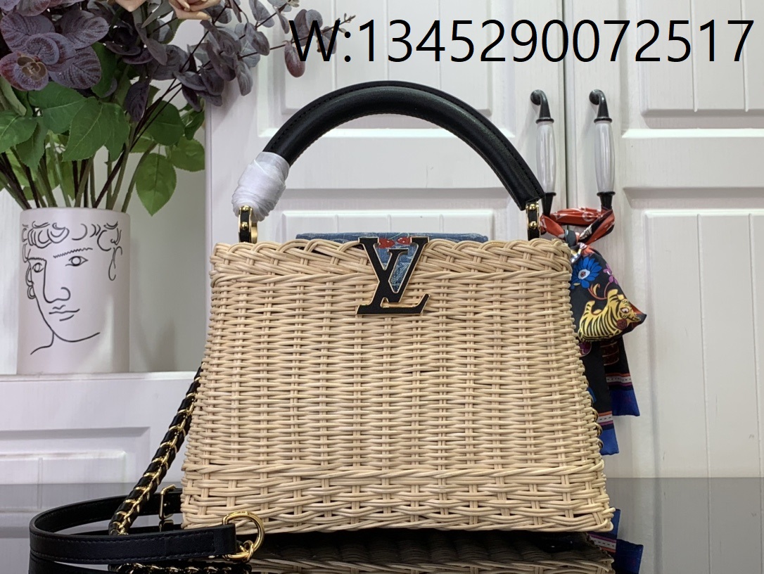 [88factory] 루이비통 LV x TM 카퓌신 BB M14295 27*18*9cm 블랙