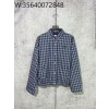 [사슬공장] 미우미우 SS25 체크 단추 자켓 블루