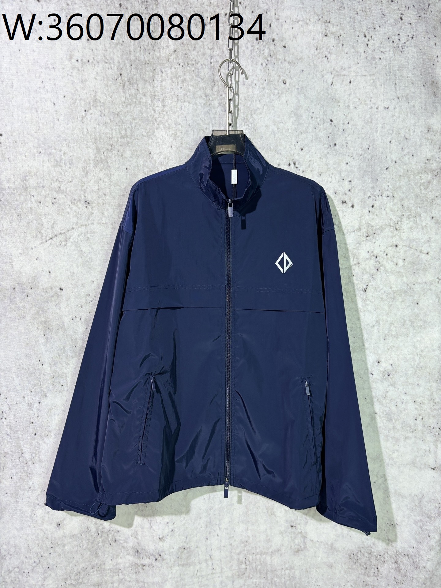 [사슬공장] 디올 FW25 CD 다이아몬드 지퍼 자켓 블루