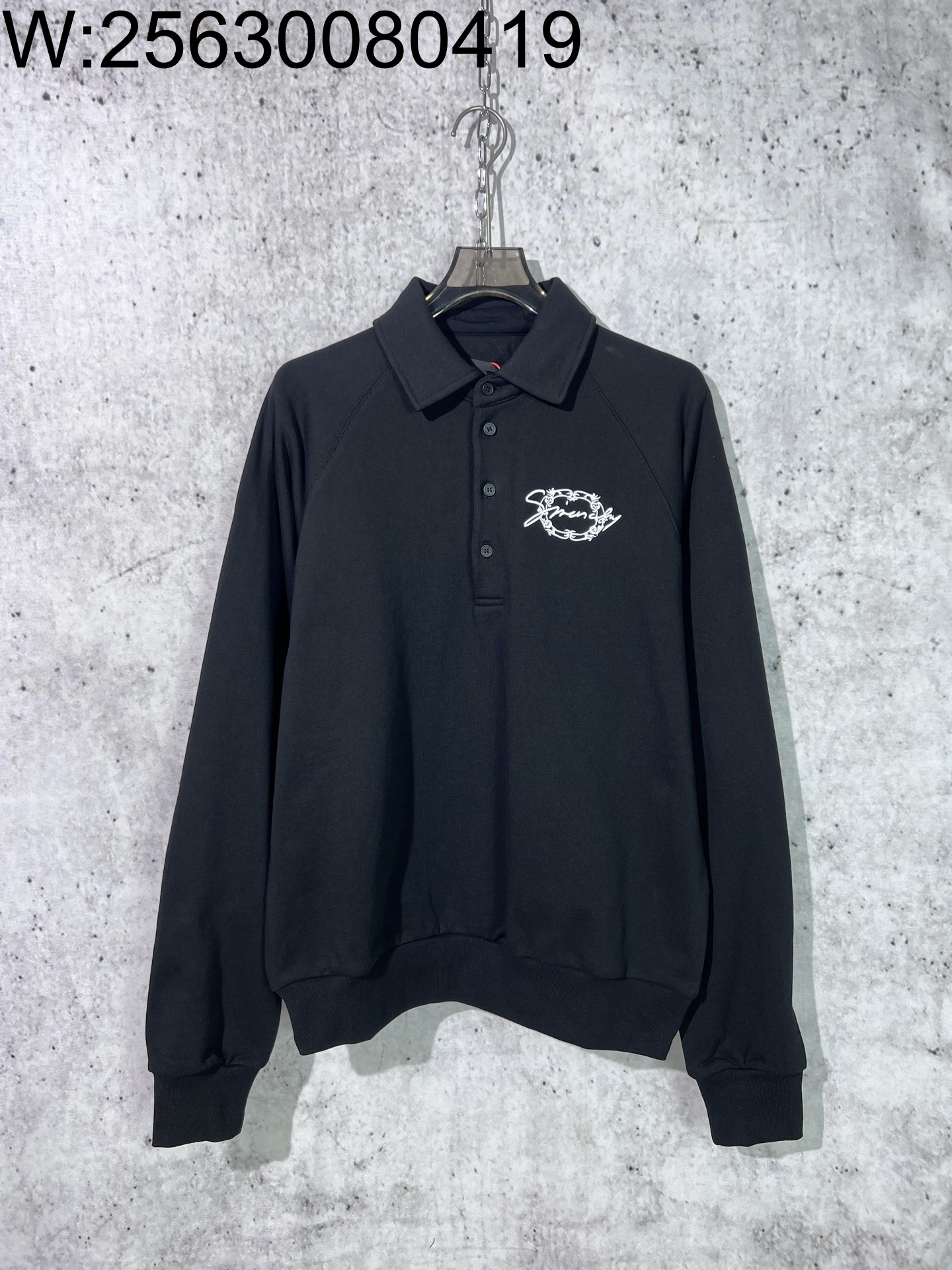 [사슬공장] 지방시 FW24 자수 카라티 / 폴로 / 긴팔티 / 폴로티 블랙