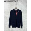 [사슬공장] 구찌 SS25 옷깃 모노그램 단색 가디건 네이비