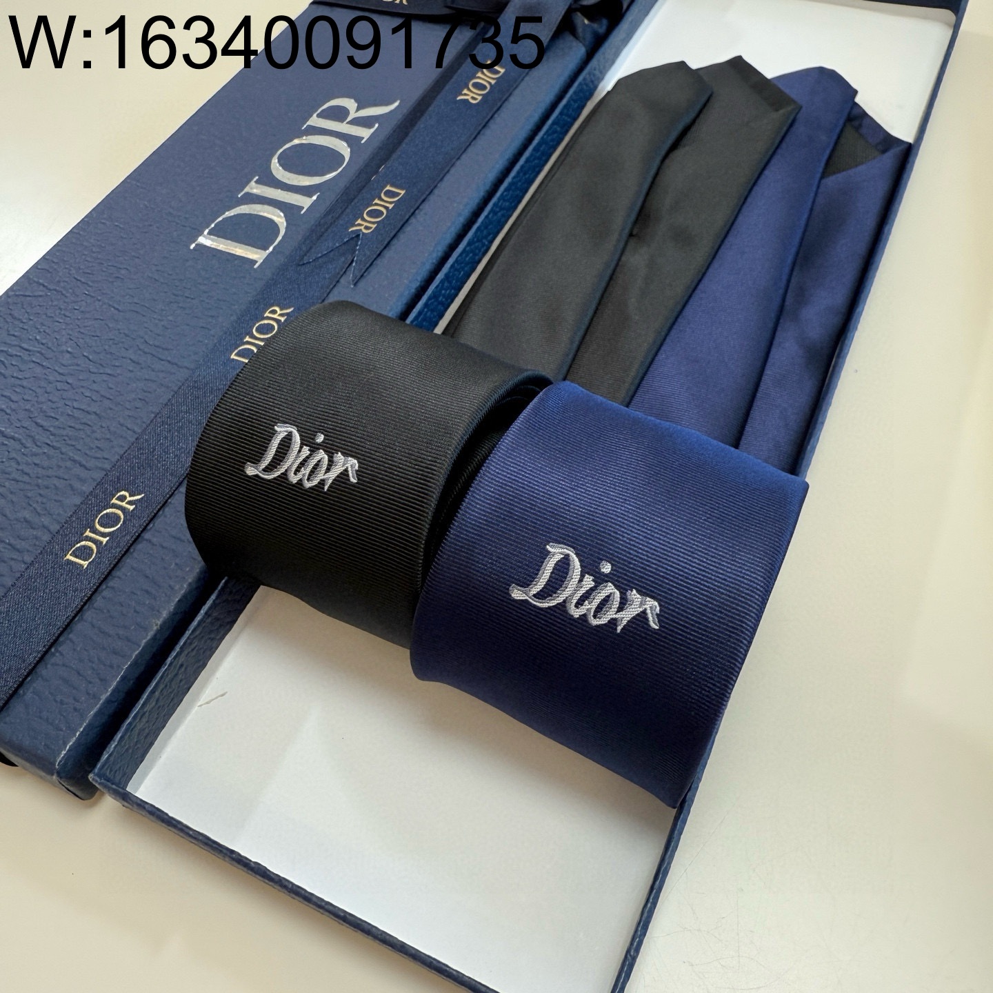 AGG 디올 Dior 모노그램 넥타이 2컬러