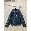 GTR공장 미우미우 24FW 코튼 체크 후드 자켓 그린
