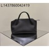 [켄달공장] 더 로우 TERRASSE BAULETTO 테라쎄 바울레토 더블핸들 레더 숄더백 블랙 25*15.5*17cm