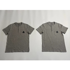 [꼬부기셀러] Chrome Hearts 크롬하츠 3D 입체 십자가 양가죽 헨리넥 반팔 티셔츠