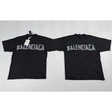 [꼬부기셀러] Balenciaga 발렌시아가 24SS 테이프 레터링 워싱 반팔 티셔츠