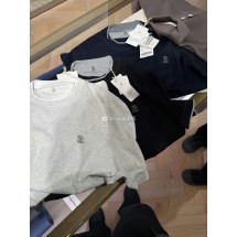 [큐피드셀러] Brunello Cucinelli 브루넬로 쿠치넬리 26SS 더블 넥 실켓 코튼 티셔츠