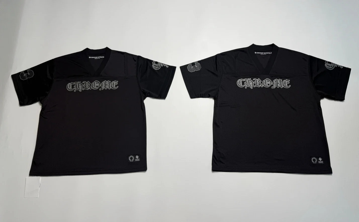 [꼬부기셀러] Chrome Hearts 크롬하츠 3D 입체 레터링 더블 메쉬 반팔 티셔츠 (100% 재생 나일론)