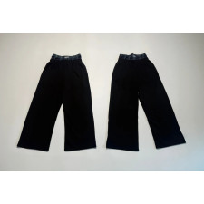 [꼬부기셀러] Acne Studios 아크네스튜디오 체크 이중 허리 블랙 와이드 팬츠