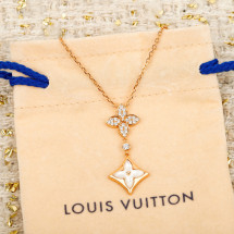 (MASTER) LV Color Blossom Double Star 루이비통 자개 목걸이