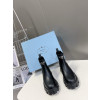 AN3 프라다 26FW 모놀리스 브러쉬드 첼시 부츠 블랙 6cm