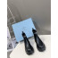 AN3 프라다 26FW 모놀리스 브러쉬드 첼시 부츠 블랙 6cm