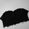 [콜라셀러] Balenciaga 발렌시아가 더블B 자수 데미지 반팔 티셔츠