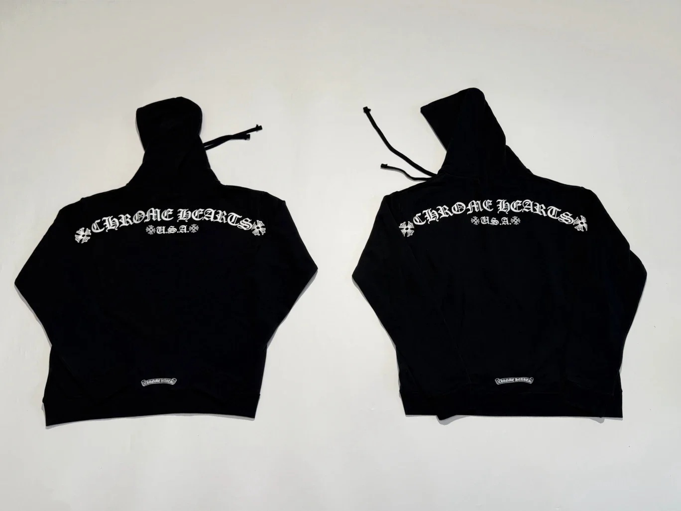 [꼬부기셀러] Chrome Hearts 크롬하츠 블랙 T바 램구르 라인 집업 후디